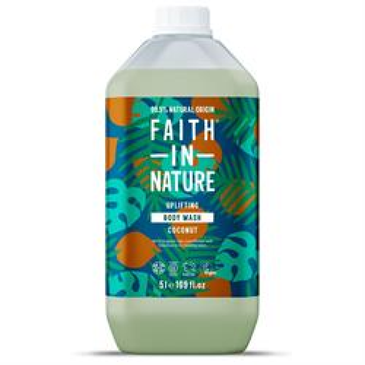 Photos - Shower Gel Faith in Nature Coconut Body Wash 5 Litre 