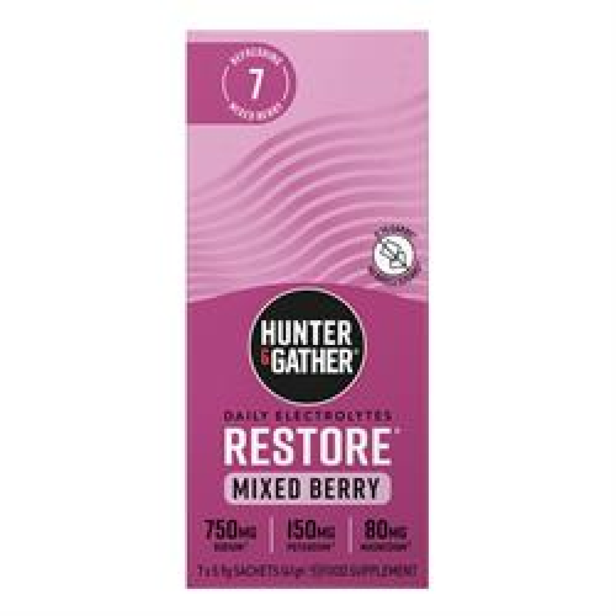 Hunter and Gather Restore Hydration Electrolytes Mixed Berry 7 x 5.9g Sachet