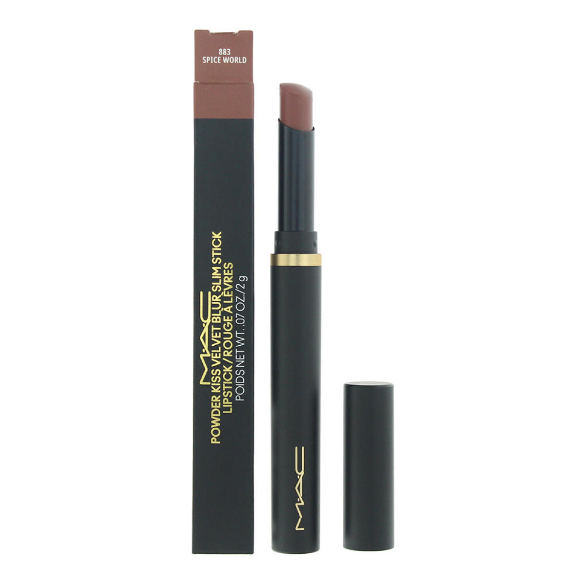 Powder Kiss Mac Velvet Blur Slim Spice World Lipstick 2G