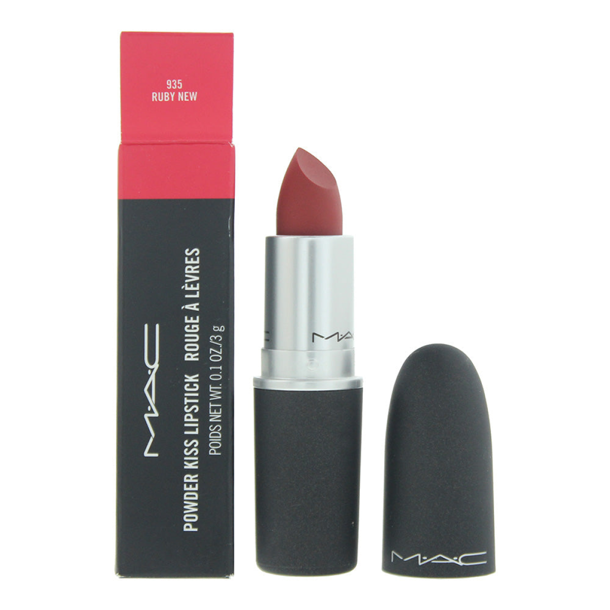 MAC Powder Kiss 935 Ruby New Lipstick 3g