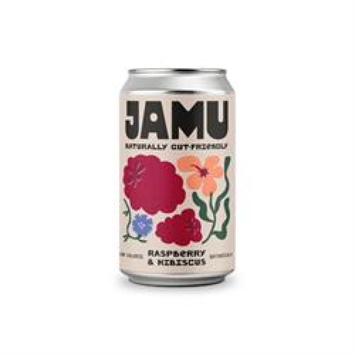 Jamu Jamu Raspberry & Hibiscus Premium Prebiotic Soda 330ml