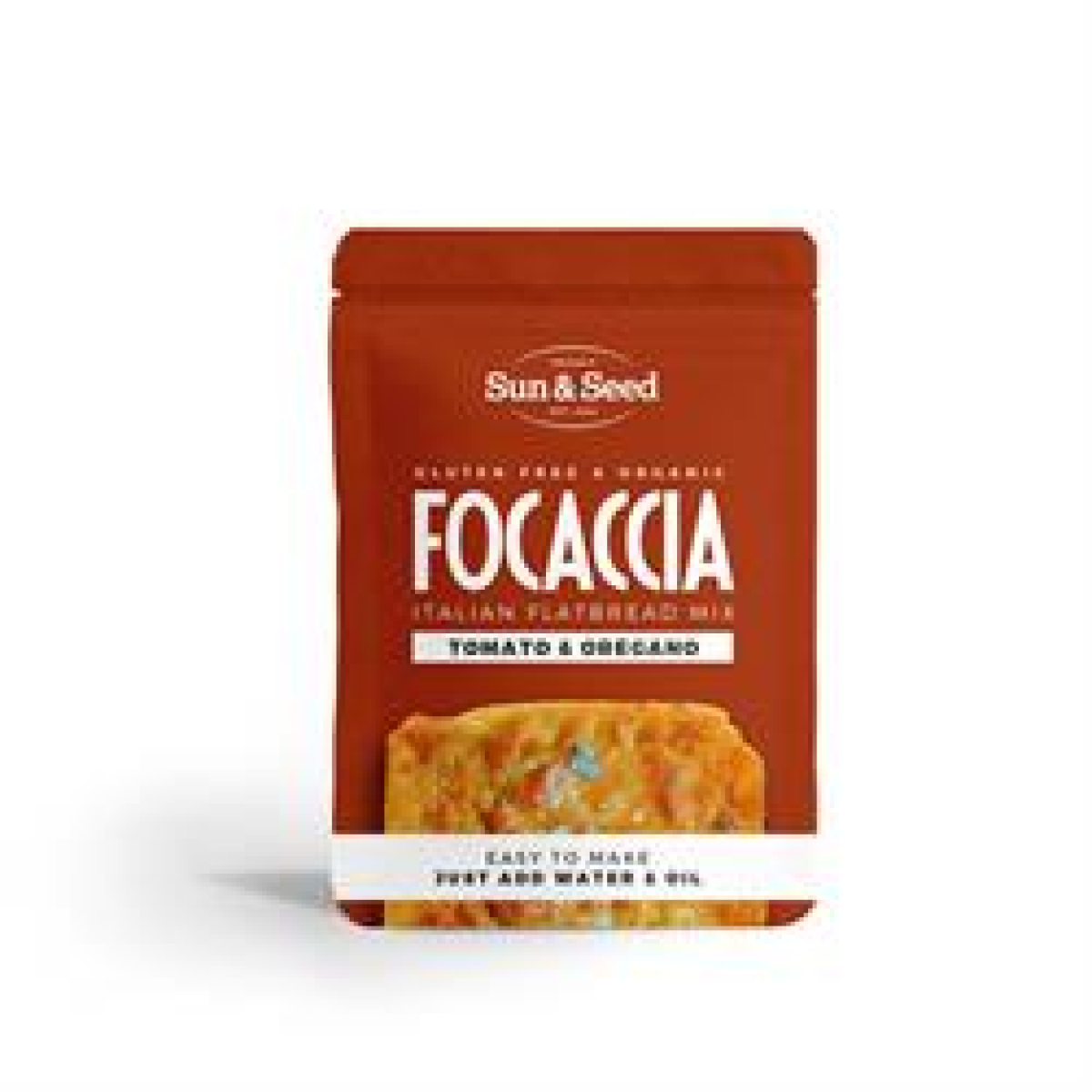 Sun and Seed Organic GF Focaccia Mix Tomato & Oregano 300g