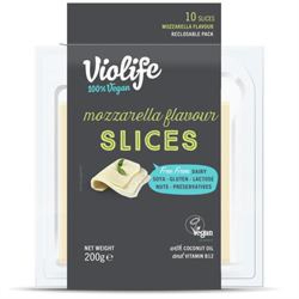 Violife Mozzarella Flavour Slices 200G (10 Slices)