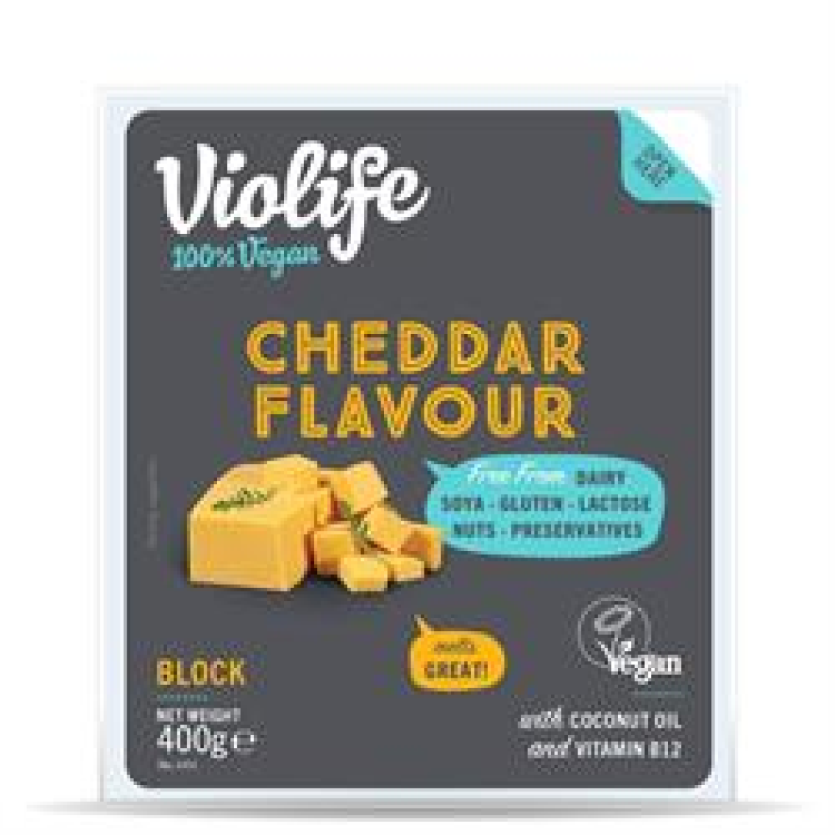 Violife Block Cheddar Flavour 400G