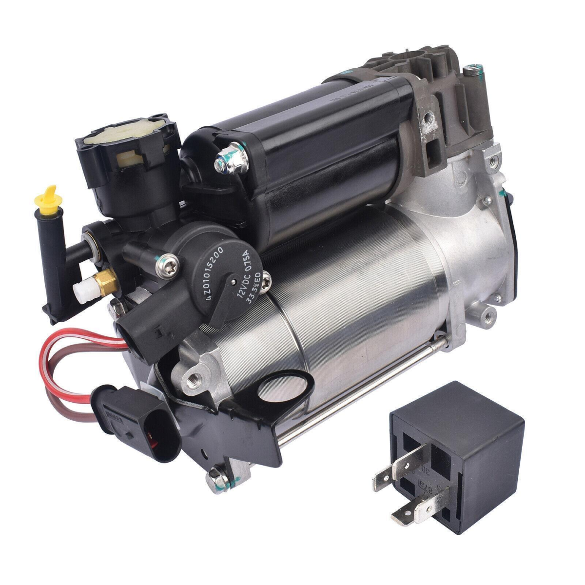 D2P Air Suspension Compressor Pump With Relay Compatible With 2002 - 2012 Maybach 57, Mercedes Cls C219 Replaces 2113200104