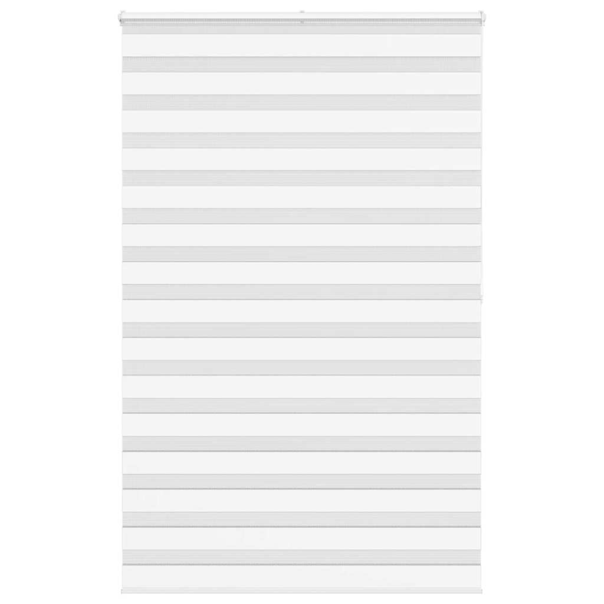 White Vidaxl Zebra Blind 145X200 Cm Fabric Width 140.9 Cm Polyester