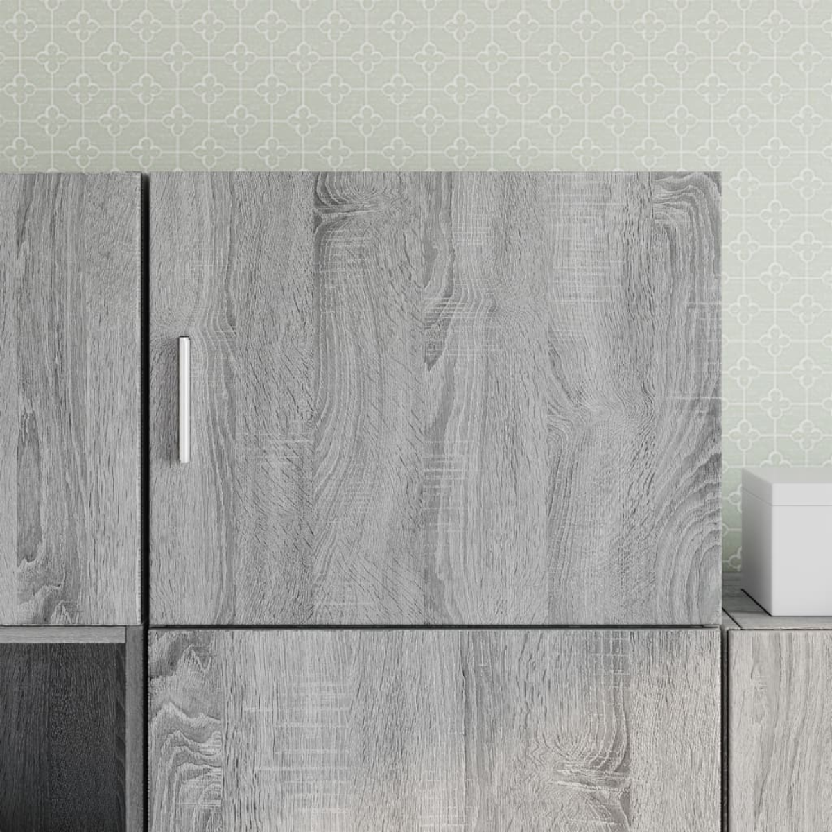 Grey Vidaxl Wall Cabinet Sonoma 50X42.5x40 Cm Engineered Wood