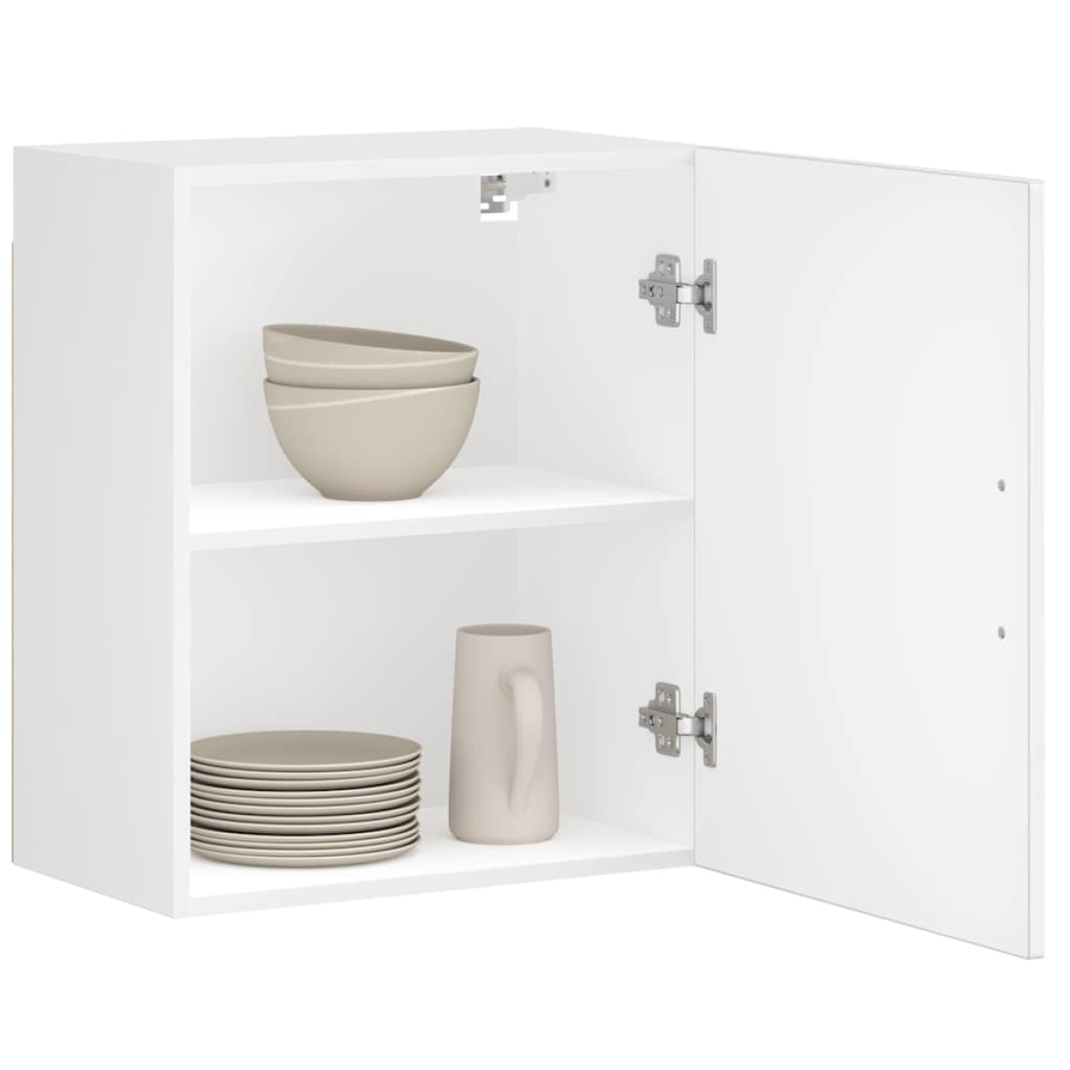 White Vidaxl Kitchen Wall Cabinet Porto High Gloss Engineered Wood