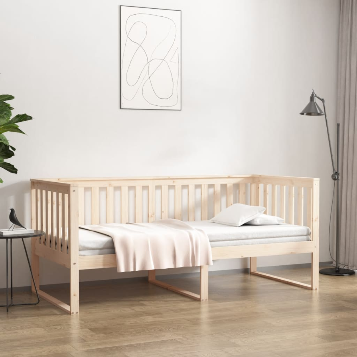 Grain Vidaxl Day Bed Without Mattress 100X200 Cm Solid Wood Pine