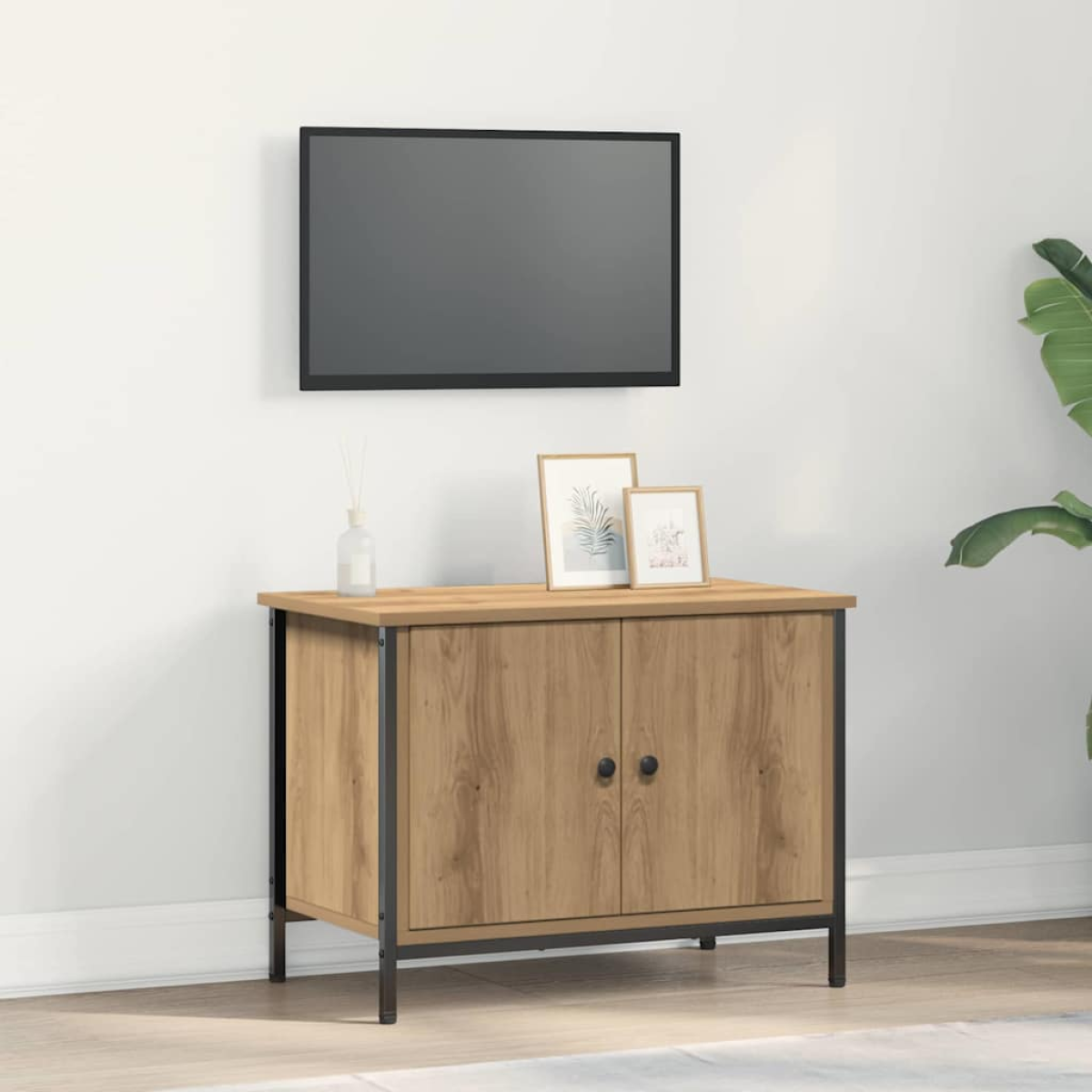 vidaXL TV Cabinet Artisan oak 60 x 35 x 45 cm Engineered wood