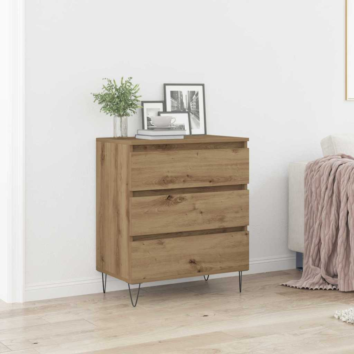 vidaXL Sideboard Artisan oak 60 x 35 x 70 cm Engineered wood