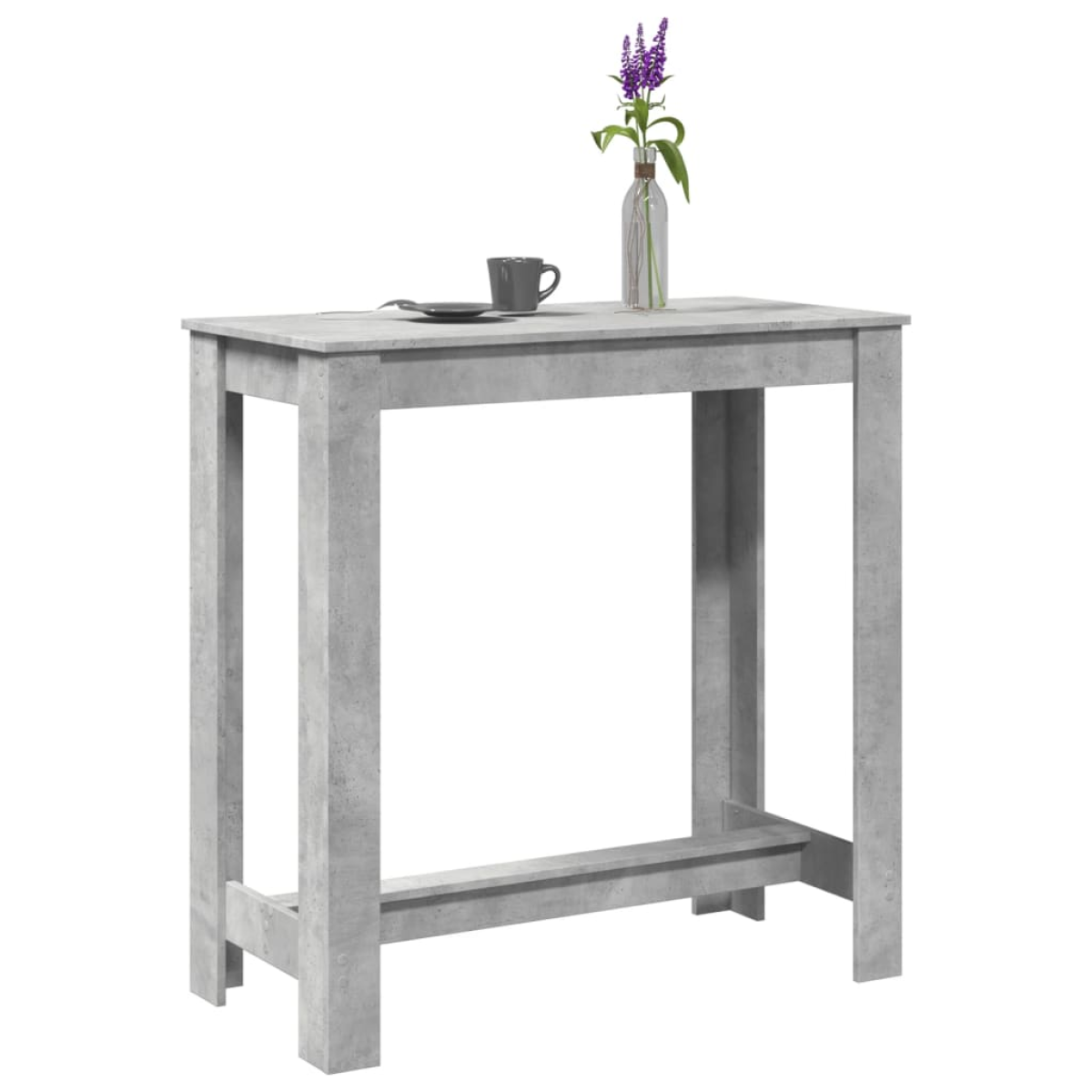 Grey Vidaxl Bar Table Concrete 102X50x103.5 Cm Engineered Wood