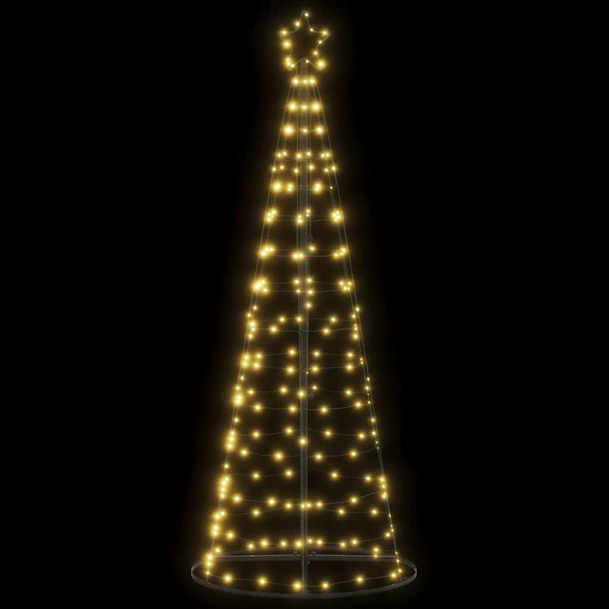 White Vidaxl Led Christmas Tree 200 Leds Warm 182 Cm
