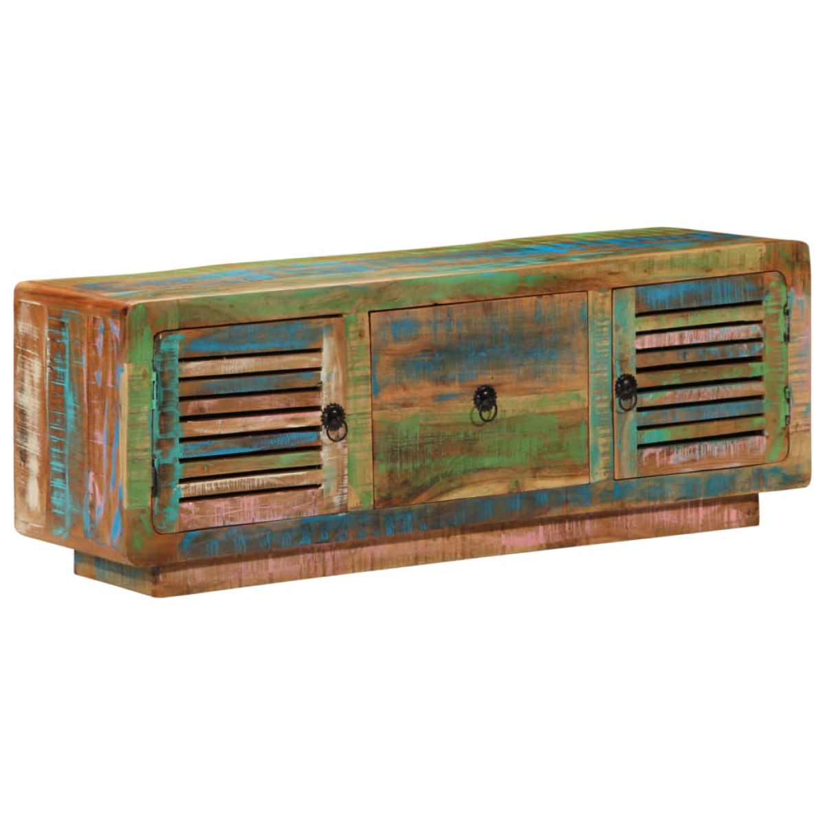 Vidaxl Tv Cabinet 110X30x40 Cm Solid Wood Reclaimed
