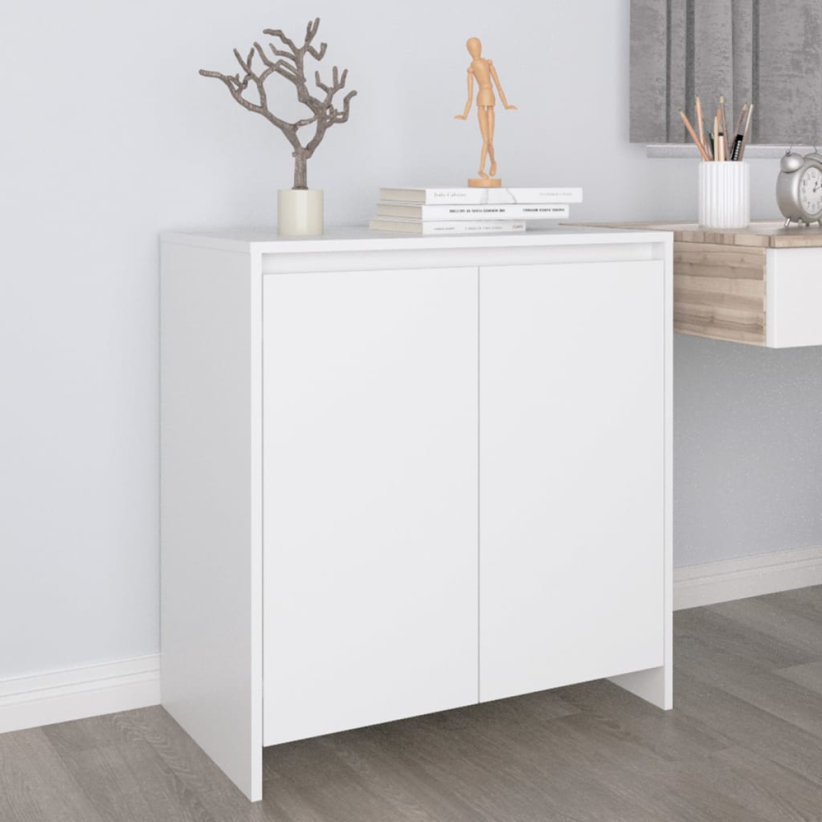 White Vidaxl Sideboard 70X41x75 Cm Engineered Wood
