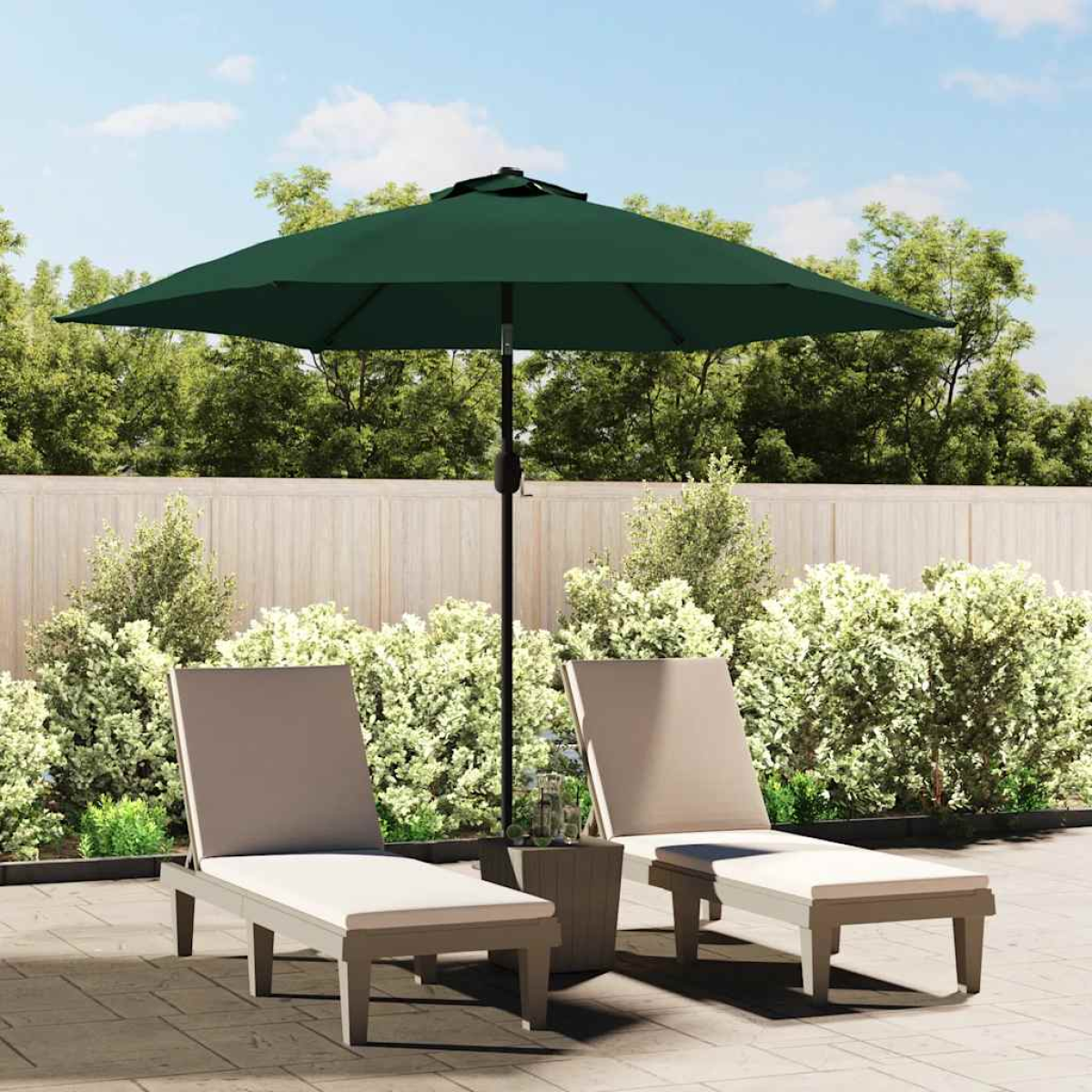 Vidaxl Green Replacement Fabric For Outdoor Parasol 300 Cm