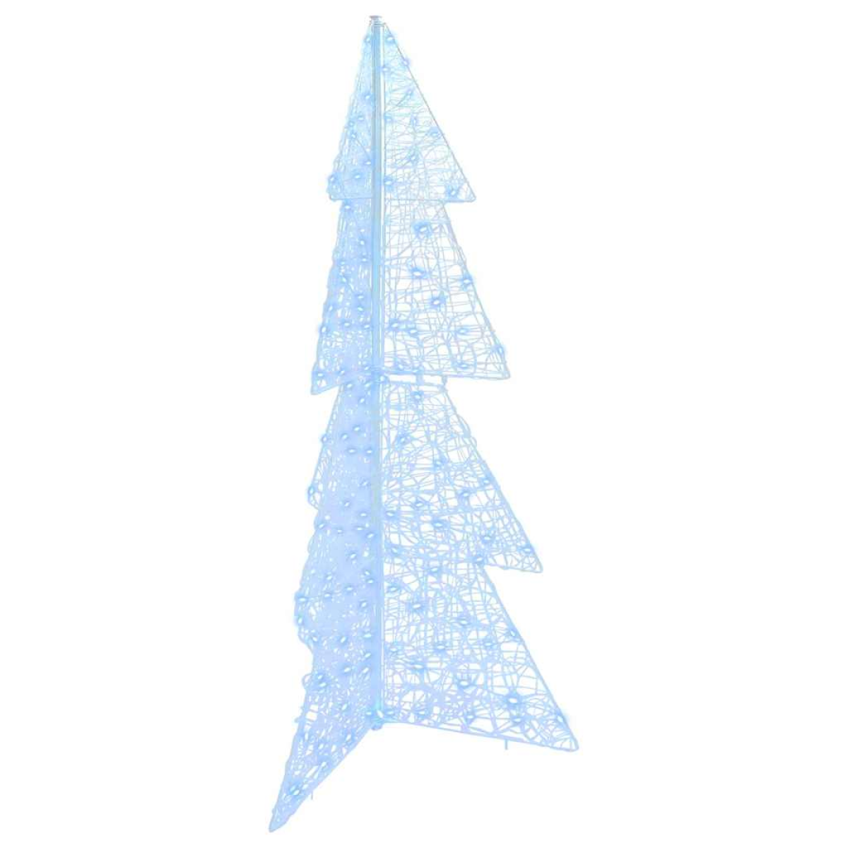 Vidaxl White Christmas Tree With 160 Leds Cold 150 Cm Acrylic