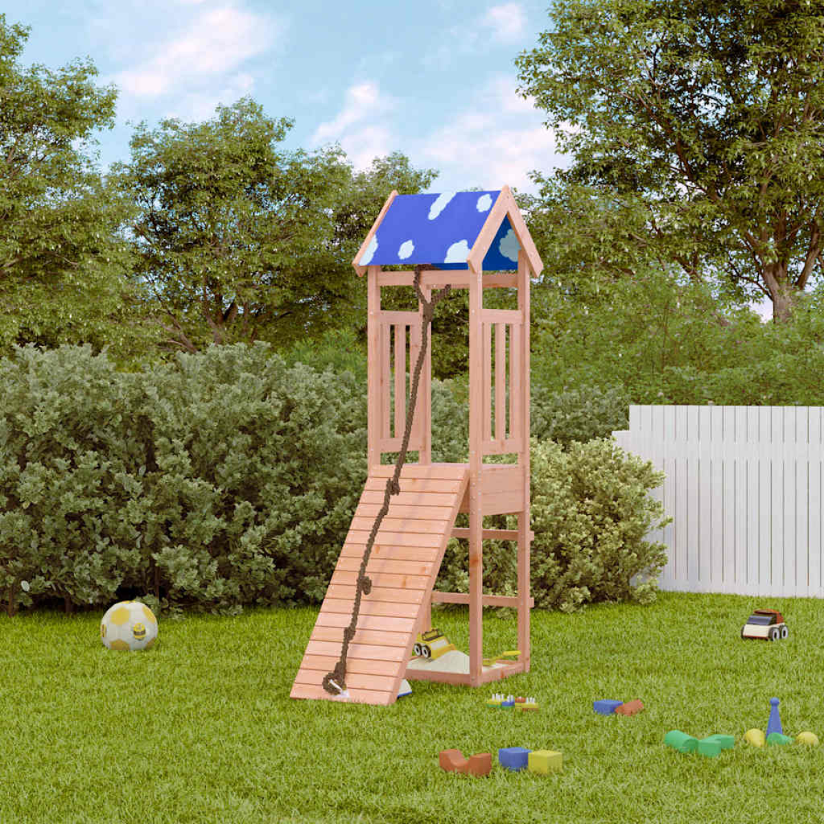 Vidaxl Brown/Grain Outdoor Playset Solid Wood Douglas