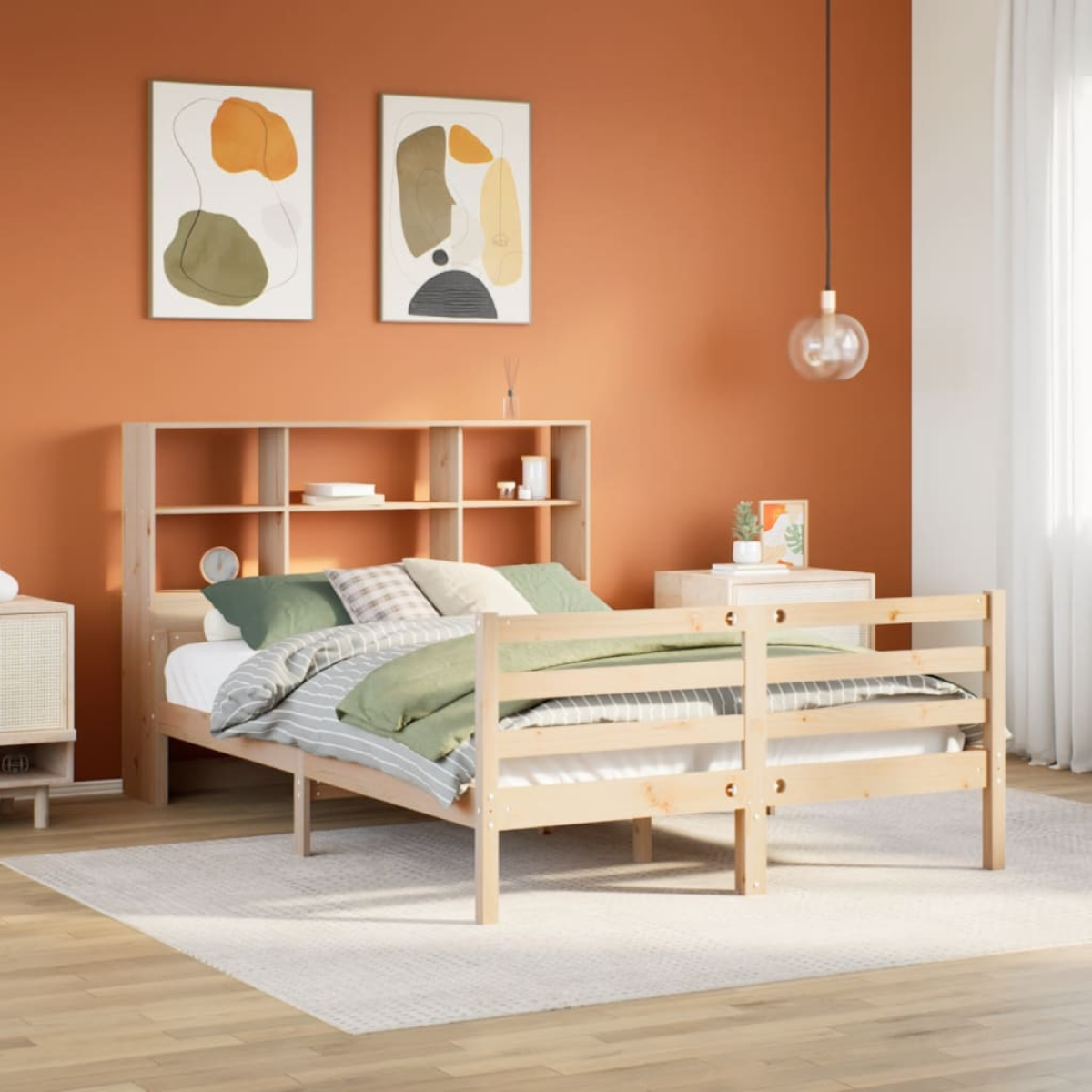 Vidaxl Bookcase Bed Without Mattress 160X200 Cm Solid Wood Pine
