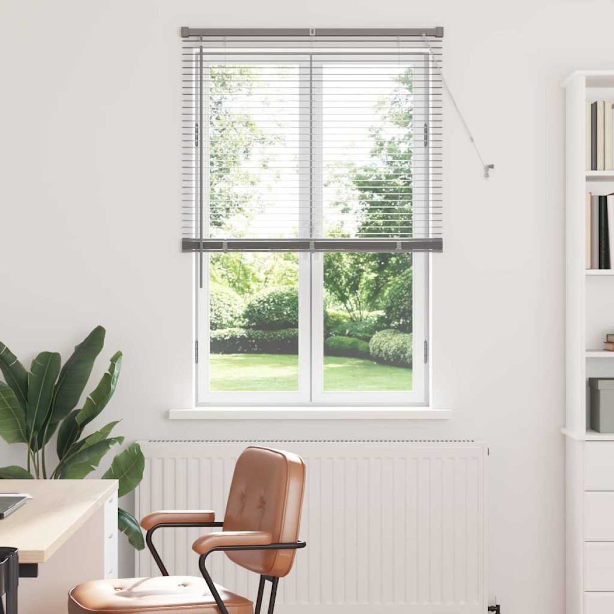 Vidaxl Silver Venetian Blinds Height Adjustable 175 X 85 Cm Aluminium