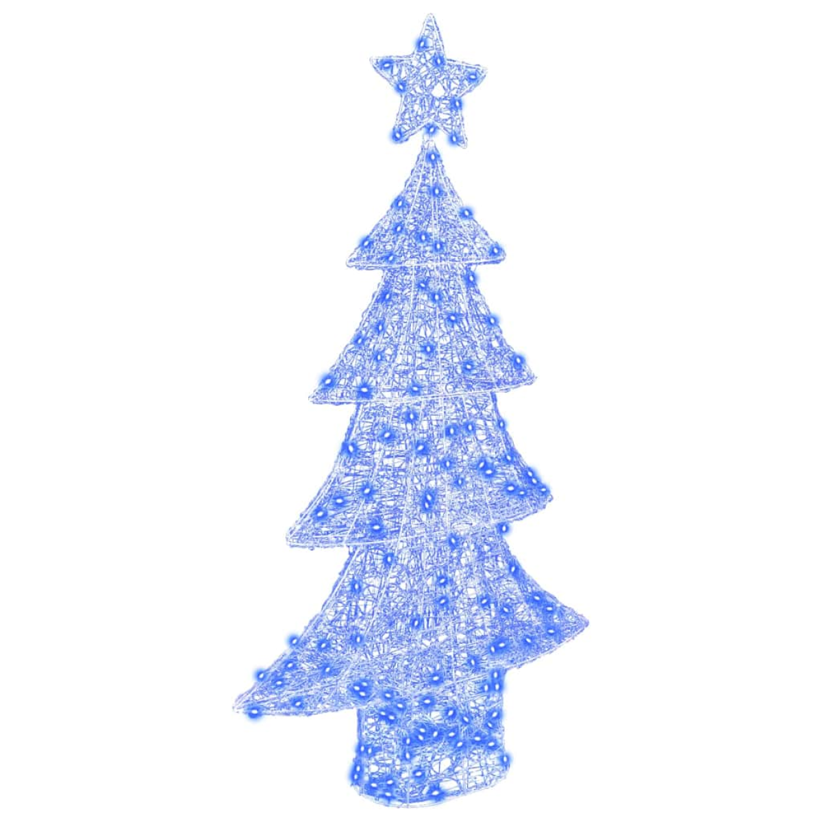 Vidaxl Blue Christmas Tree With 160 Leds 150 Cm Acrylic