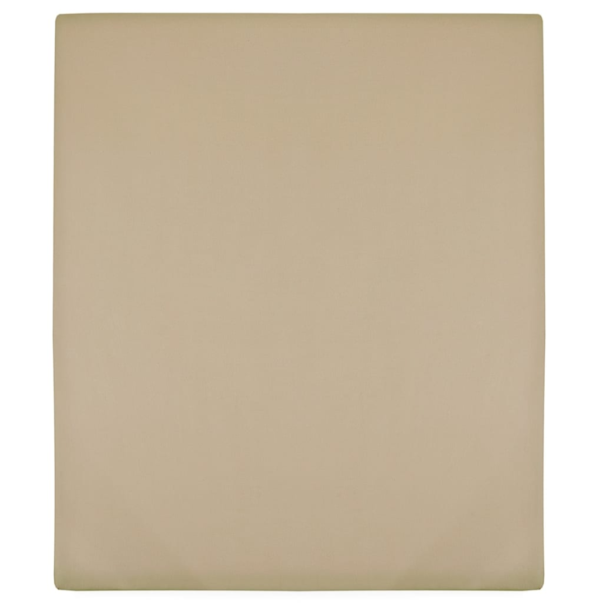 Photos - Bed Linen VidaXL Jersey Fitted Sheet Taupe 90x200 cm Cotton 