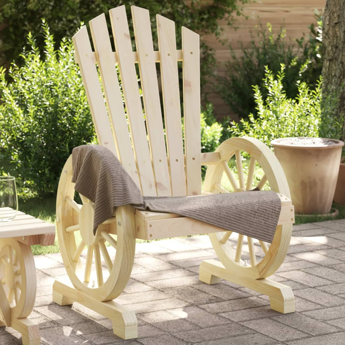 Vidaxl Garden Adirondack Chair Solid Wood Fir