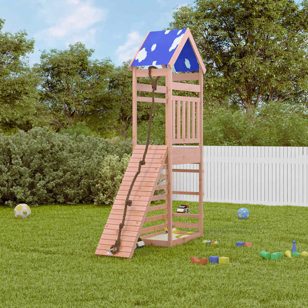 Brown/Grain Vidaxl Outdoor Playset Solid Wood Douglas