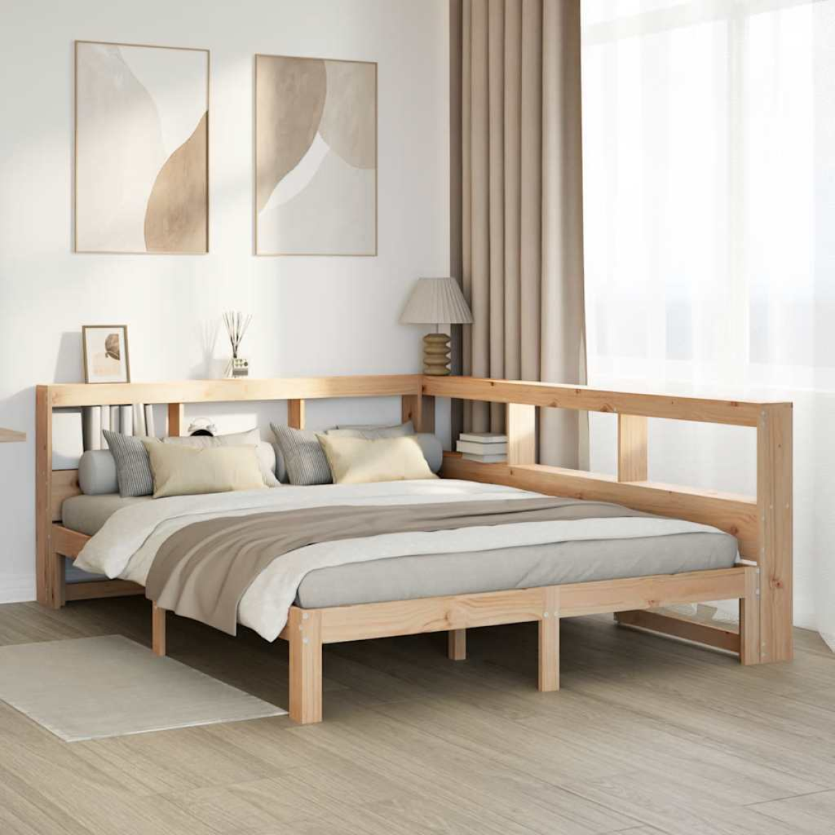 Vidaxl Bookcase Bed Without Mattress 140X200 Cm Solid Wood Pine