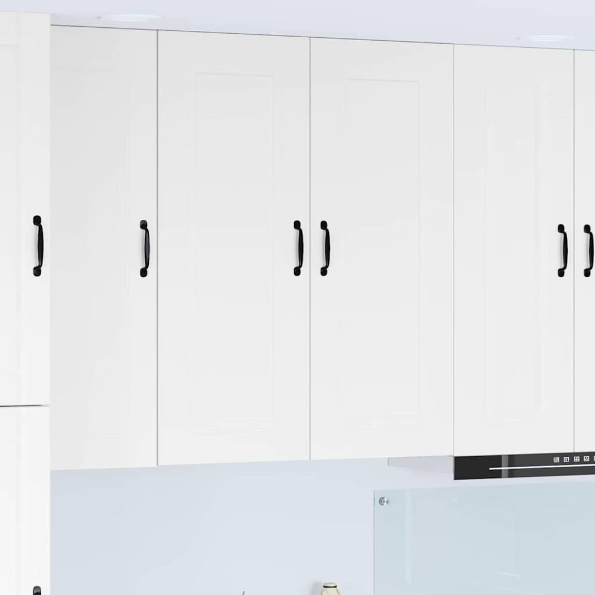 White Vidaxl Kitchen Cabinet Kalmar High Gloss 80 X 31 X 100 Cm