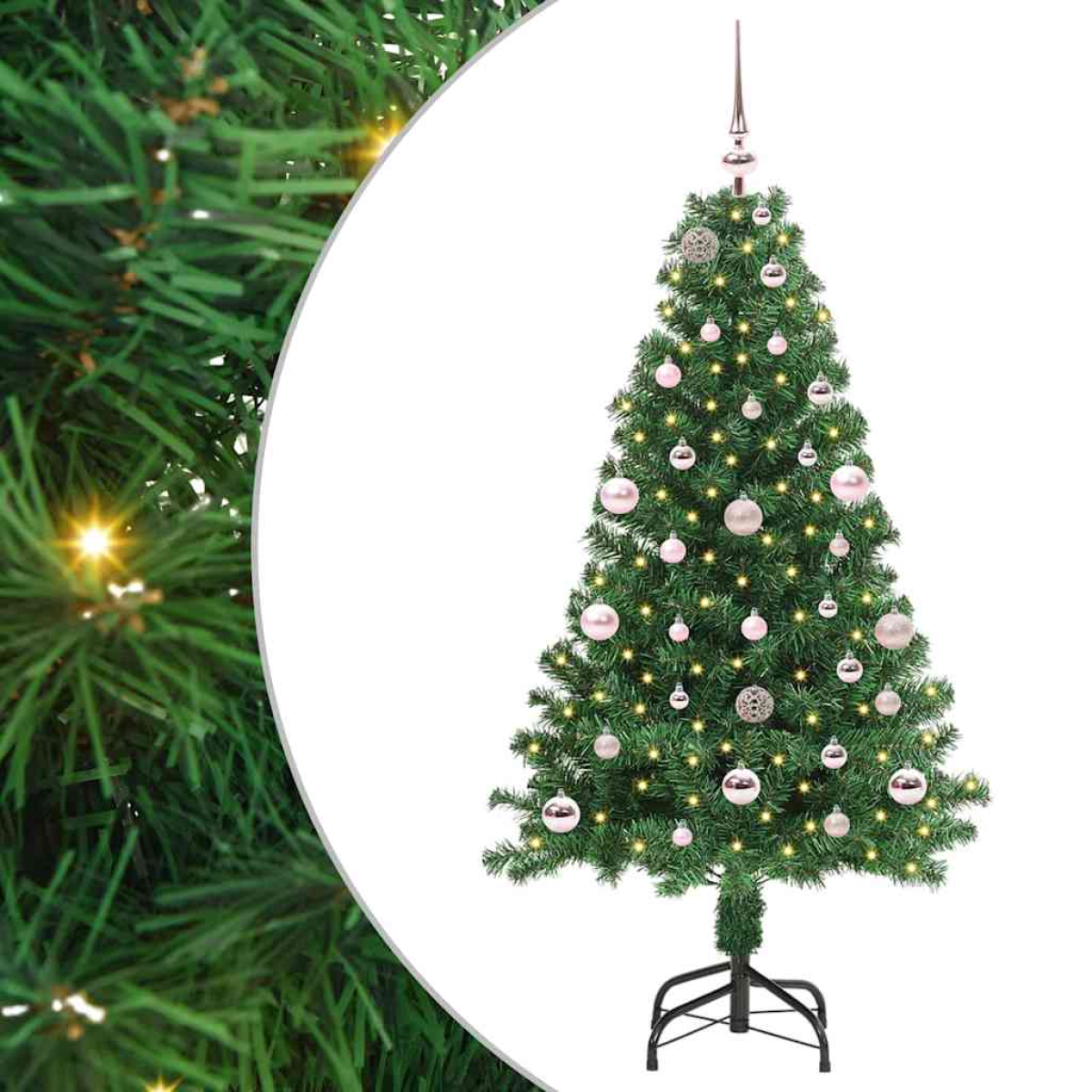 Green Vidaxl Artificial Christmas Tree With 150 Leds With Stand 150 Cm