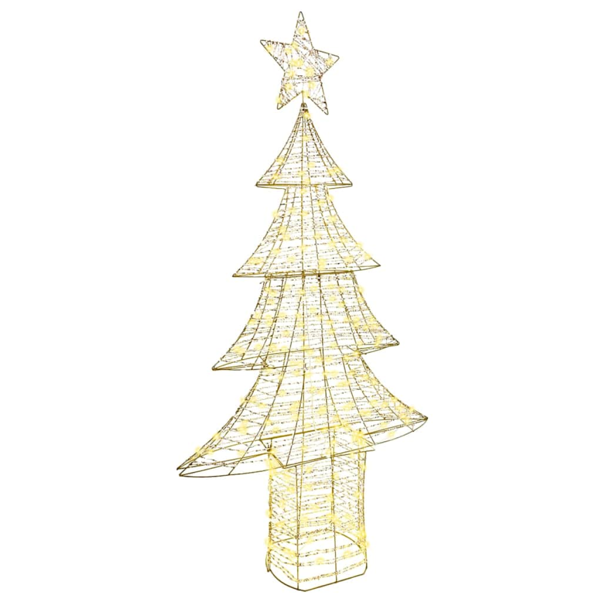 Vidaxl White Christmas Tree With 240 Leds Warm 181 Cm Pet