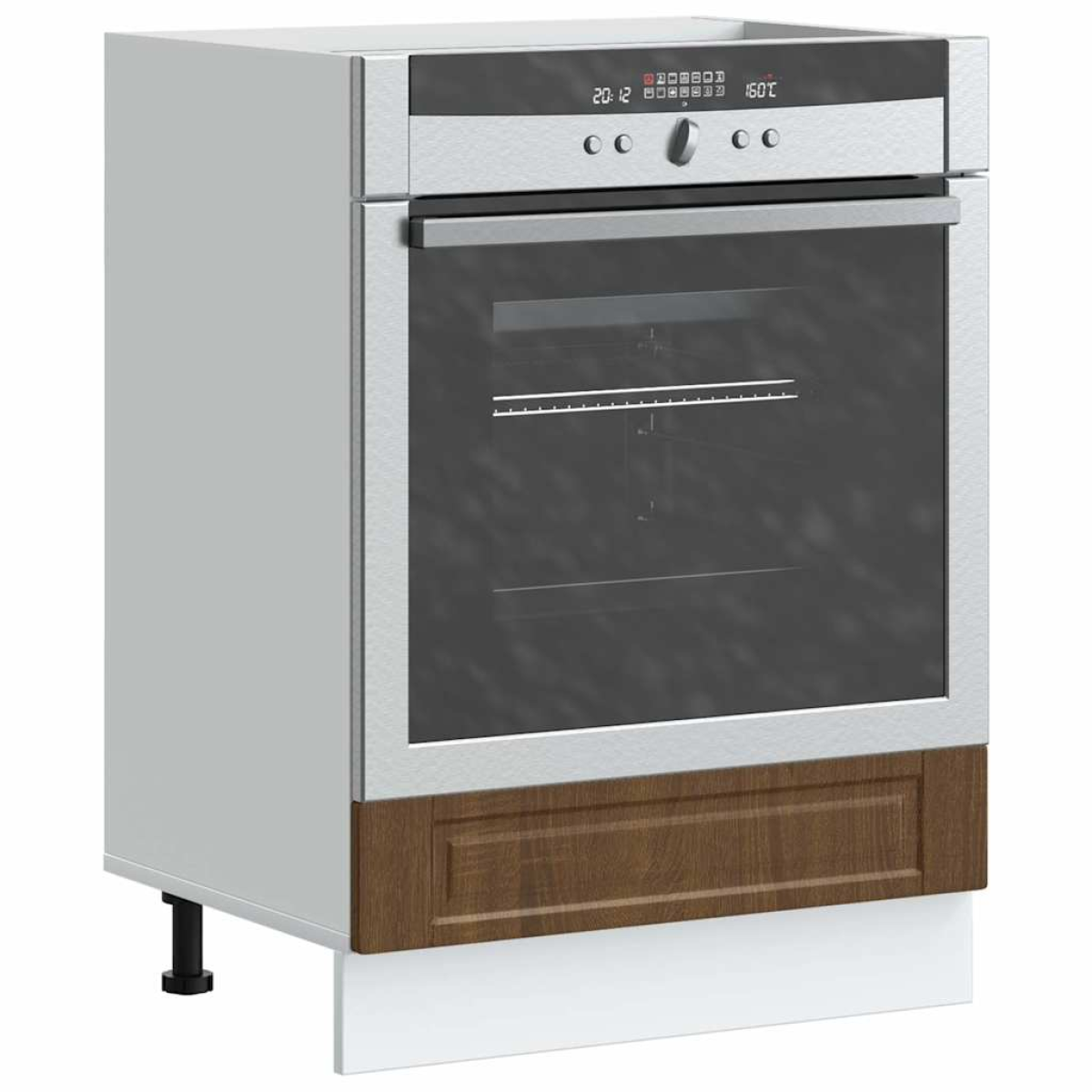 Vidaxl Brown Oven Cabinet Porto Oak Engineered Wood