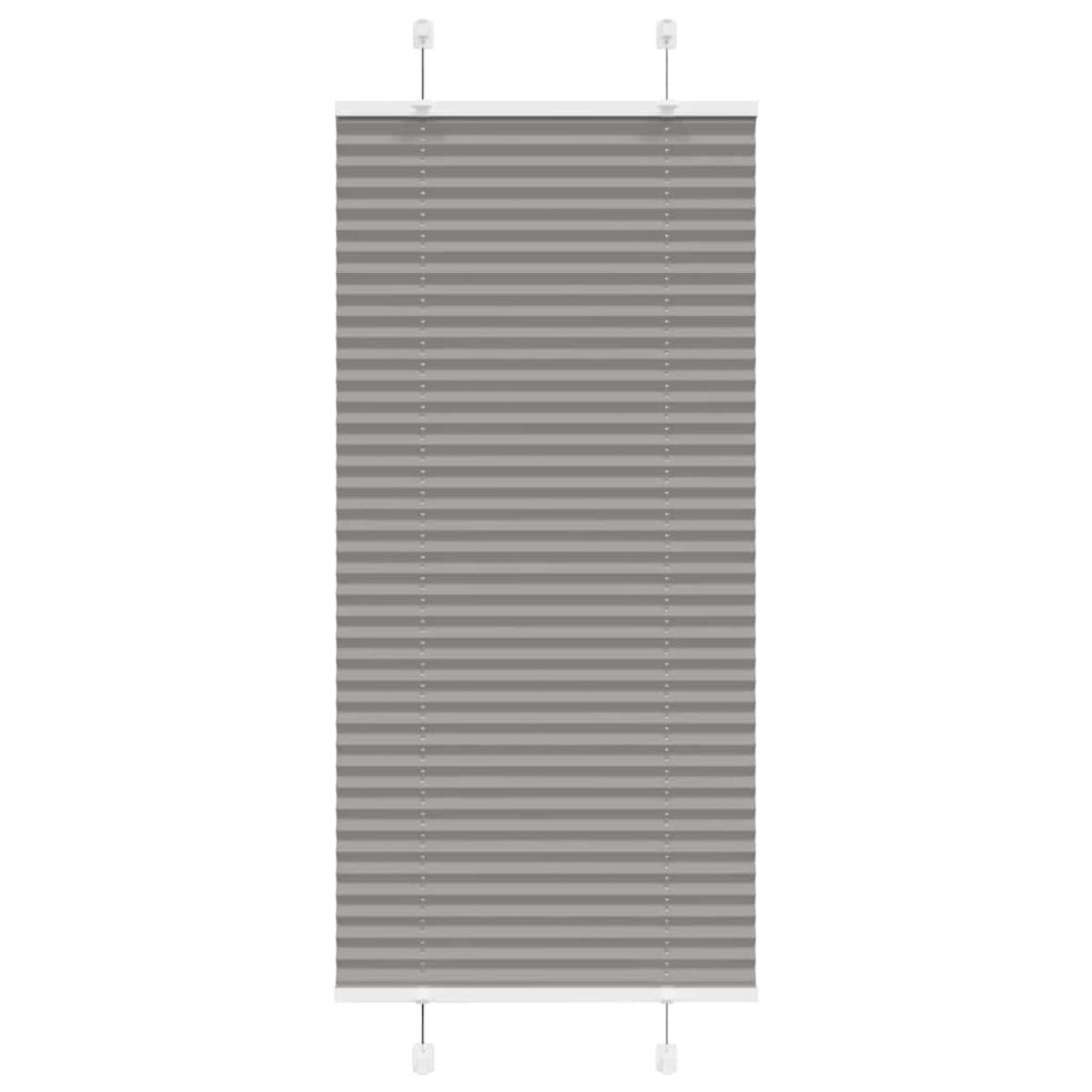 Vidaxl Anthracite Pleated Blind 60X150 Cm Fabric Width 59.4 Cm Polyester