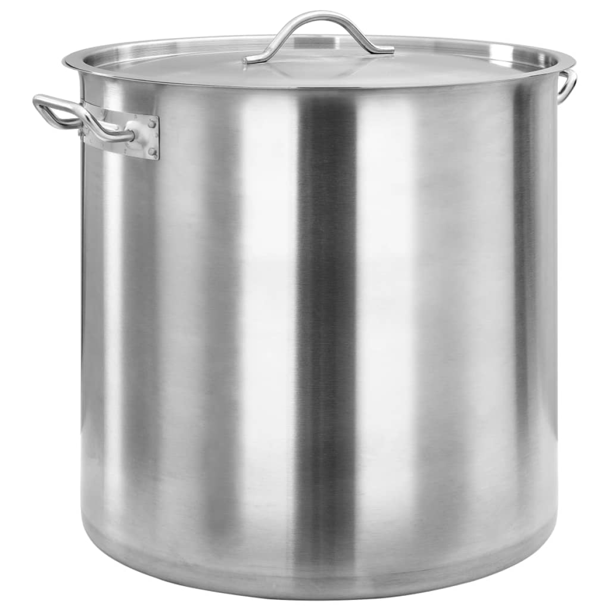Vidaxl Silver Stock Pot 98 L 50X50 Cm Stainless Steel