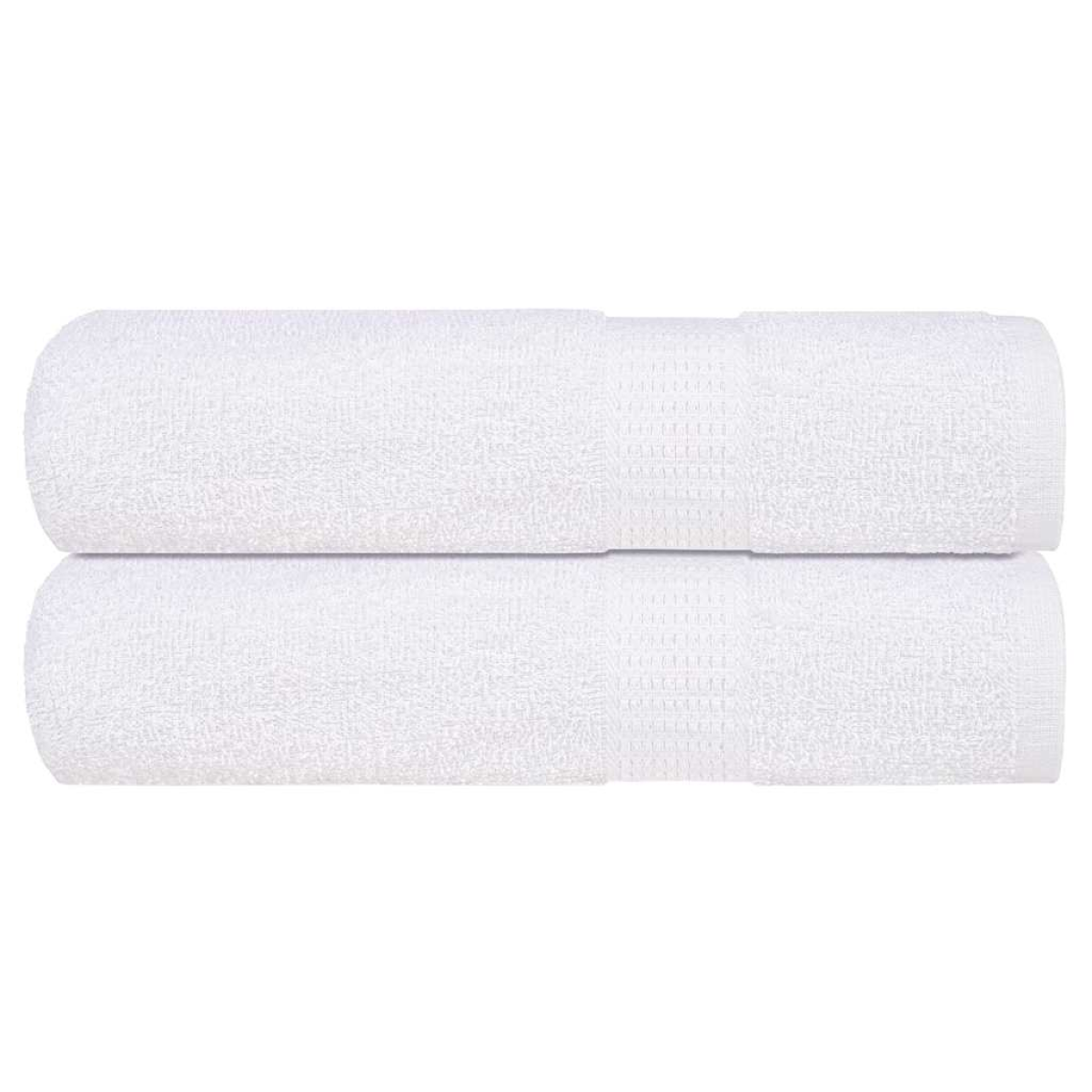 Vidaxl White Shower Towels "Frogn" 2 Pcs 70X140 Cm 360 Gsm