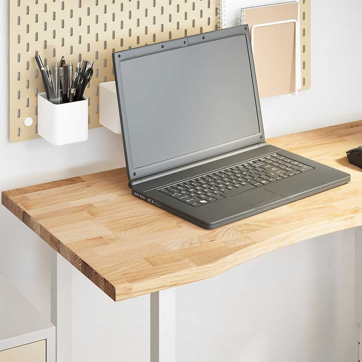 Vidaxl Grain Desk Top Untreated 100X50x2.5 Cm Solid Wood Oak Rectangular