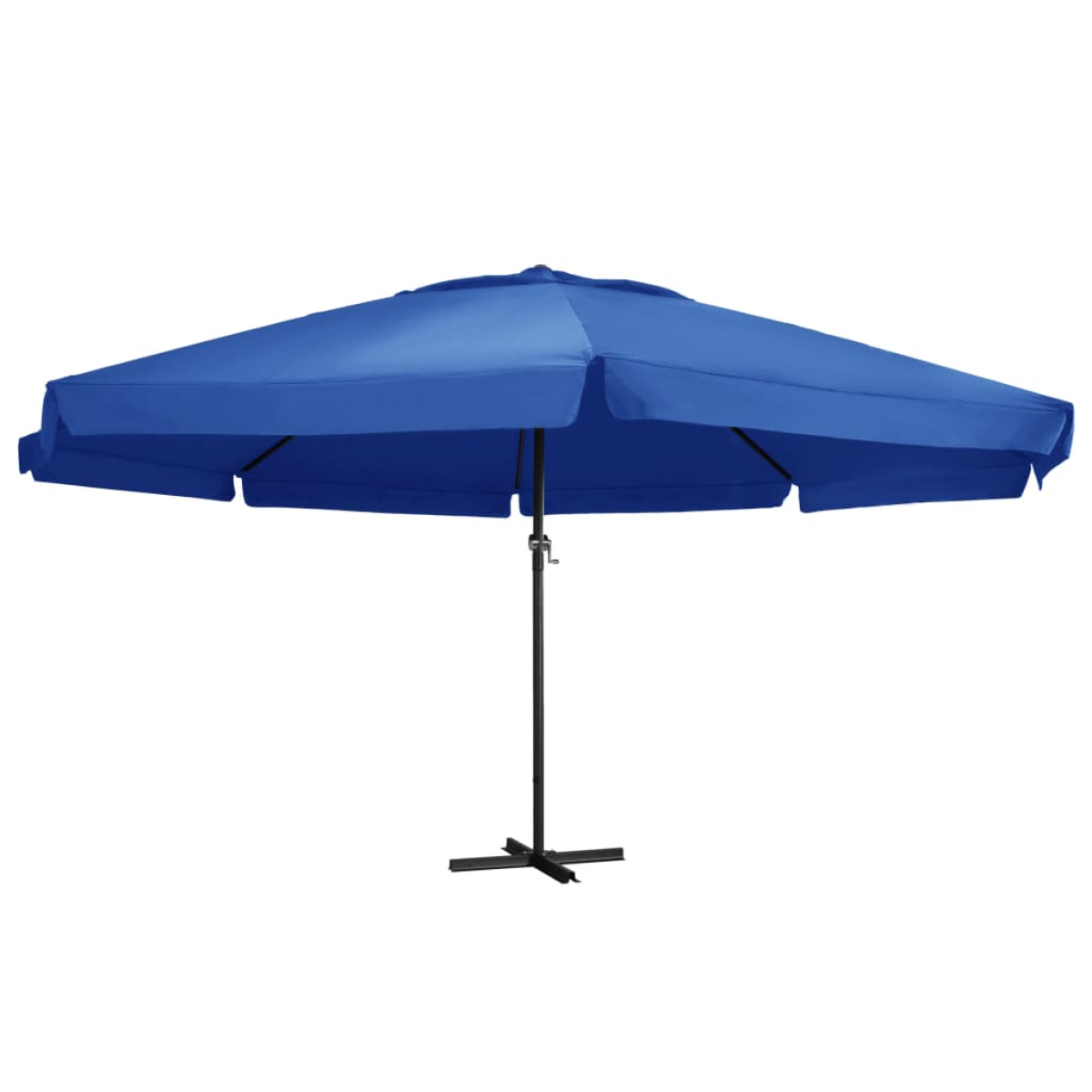 Vidaxl Blue Garden Parasol With Aluminium Pole 500 Cm Azure
