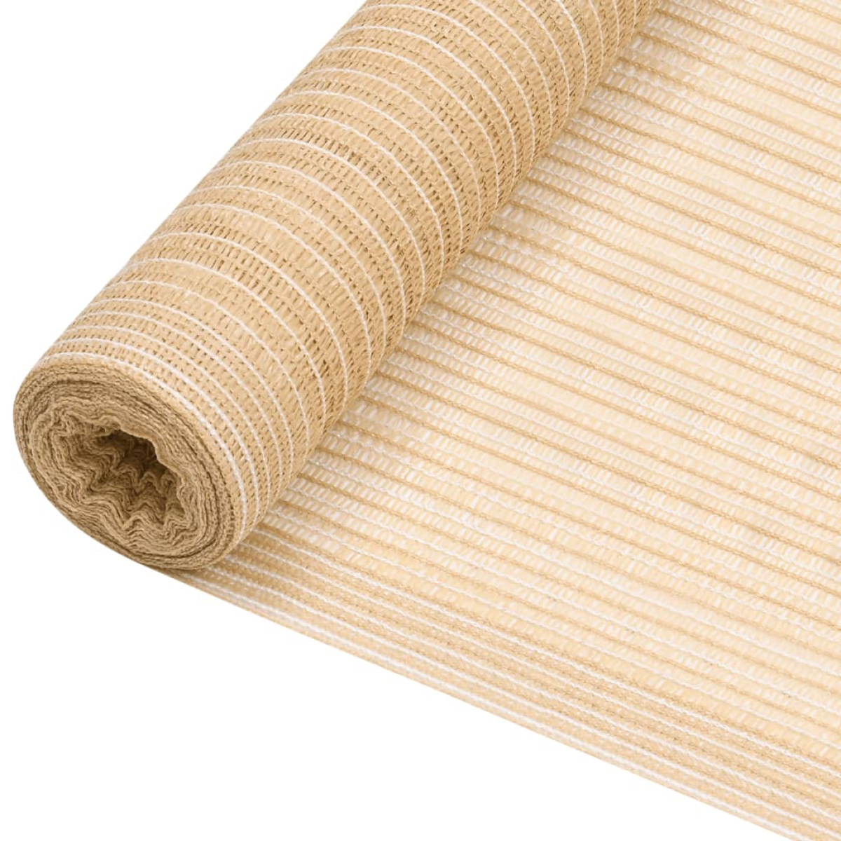 Beige Vidaxl Privacy Net 1.8X10 M Hdpe 195 G/M²