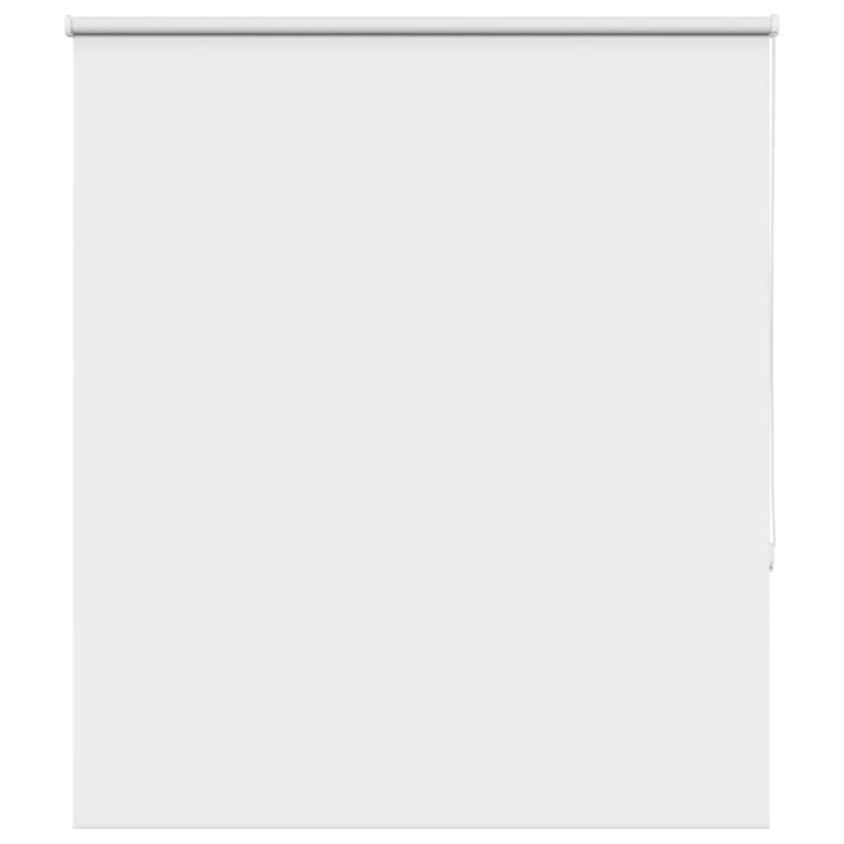 Vidaxl White Roller Blind Blackout 125X150 Cm Fabric Width 121.6 Cm Polyester