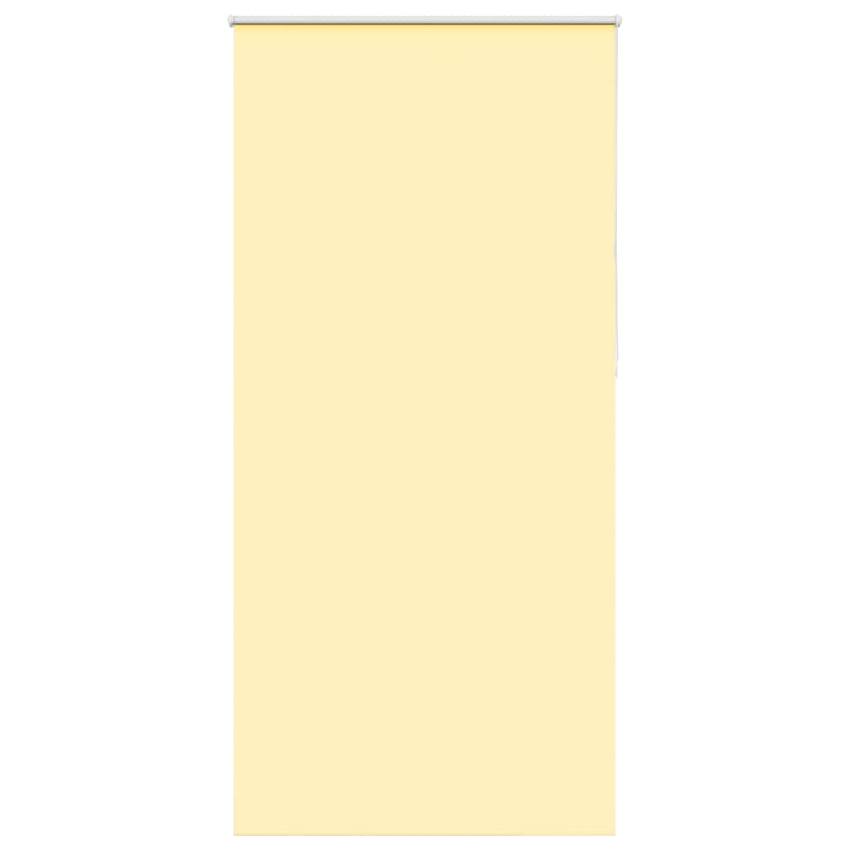 Vidaxl Yellow Roller Blind Blackout 110X230 Cm Fabric Width 105.7 Cm Polyester