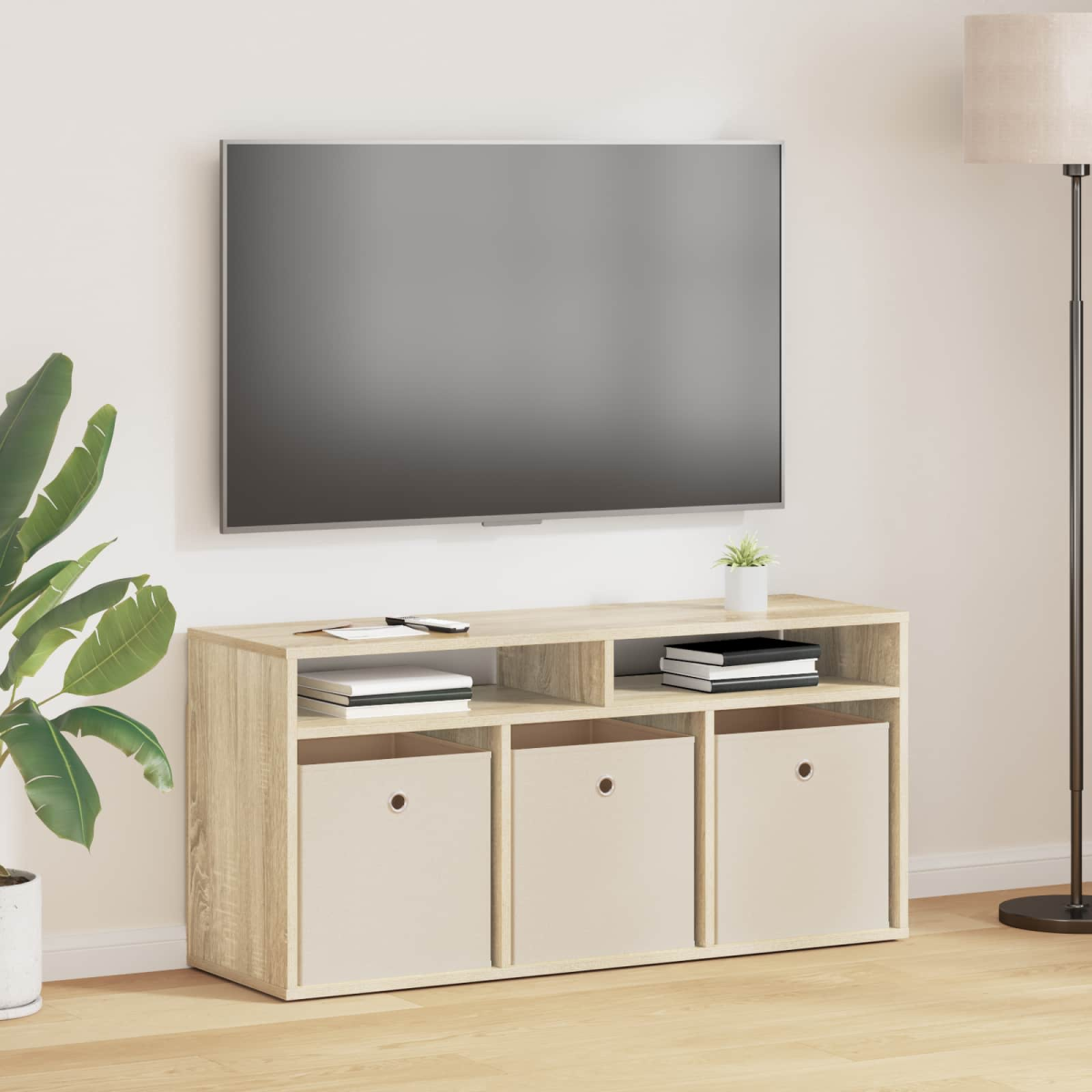 Vidaxl Lowboard With Drawer Sonoma Oak 102 X 32 X 48.5 Cm