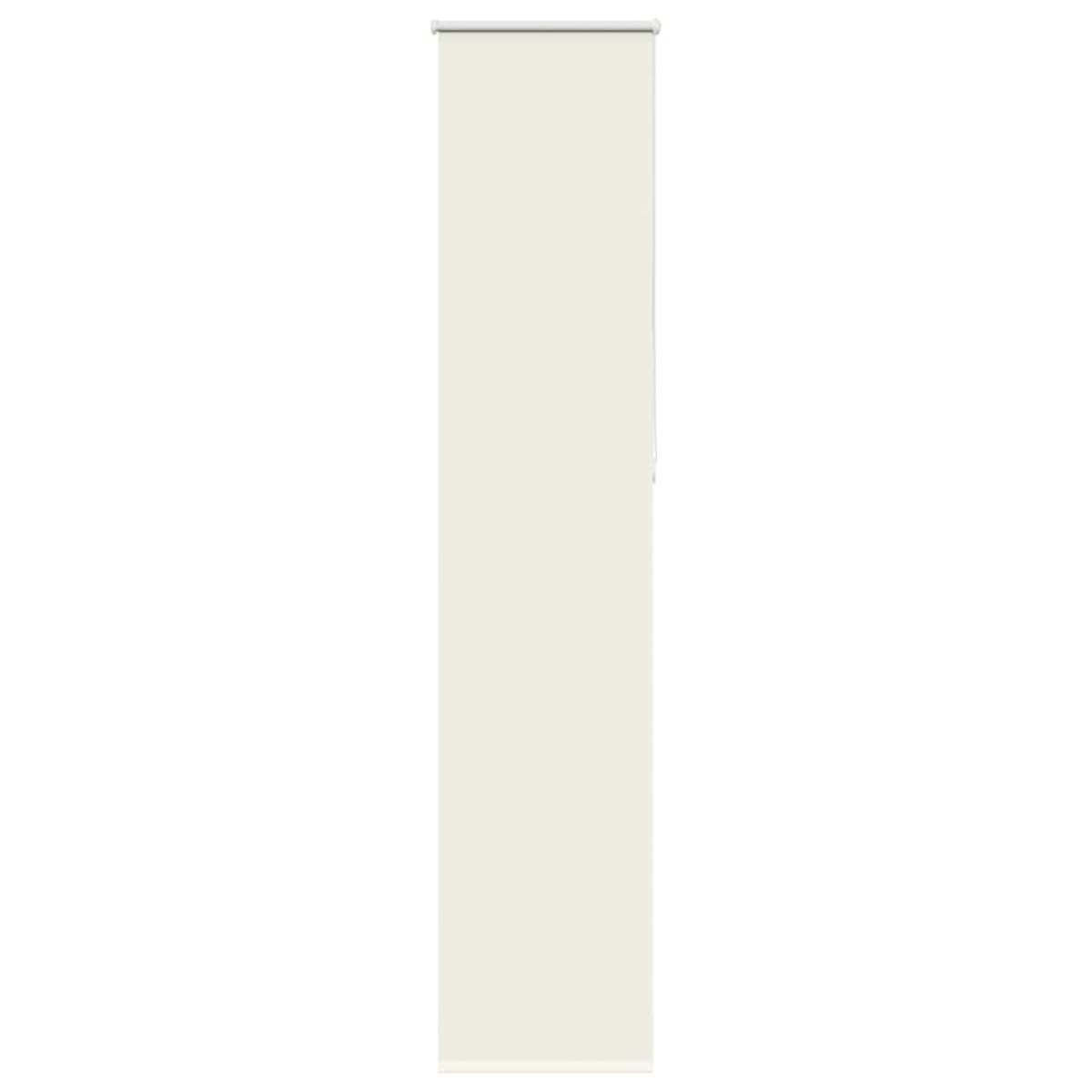 Vidaxl White Roller Blind Blackout Off 55X230 Cm Fabric Width 50.7 Cm Polyester