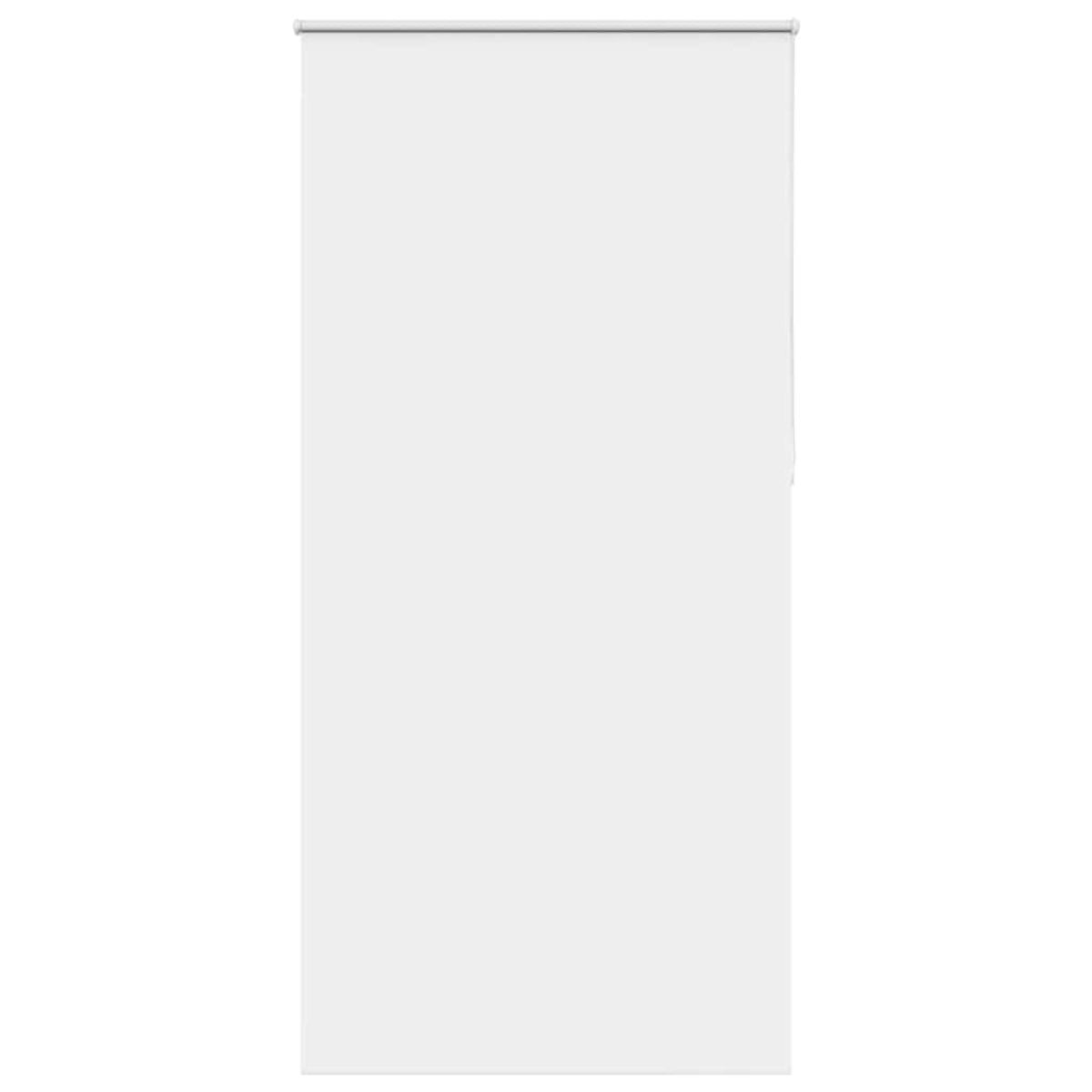 White Vidaxl Roller Blind Blackout 110X230 Cm Fabric Width 105.7 Cm Polyester